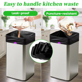 Trash Bags 15 Gallon Tall Kitchen Drawstring Garbage Bags,Fit 13-15 Gal Bins,Extra Strong&Leak-Proof,Unscented&Recyclable Trash Can Liners for Home