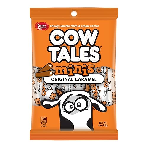 Goetze's Candy Vanilla Cow Tales Minis - 4 Ounce Bag - Fresh from the Factory
