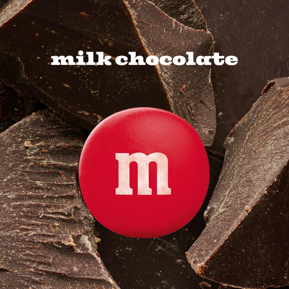 M&M'S Milk Chocolate Summer Candy Colorful Summer Snacks, Family Size, 18 Oz Resealable Bag