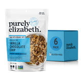 purely elizabeth Vanilla Chocolate Chip, Ancient Grain Granola, Gluten-Free, Non-GMO (6 Ct, 72oz Bulk)