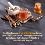 Licorice Root Tea 100 g | Chopped Licorice Root (Mulethi) | Premium Naturally Dried Glycyrrhiza glabra | Cut & Sifted Sweetwood For Herbal Tea By