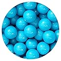 Blue Gumballs 1 Inch Gumballs, 2 Pound Bulk Bag (Approx. 110 Pieces), Blue Candy, Gumballs 1 Inch Blue, The Hampton Popcorn & Candy Company