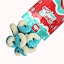 Freeze Dried Candy Gummy Rings - Blue Raspberry Candy Rings - by Queen City Candy Cave (3 Oz)