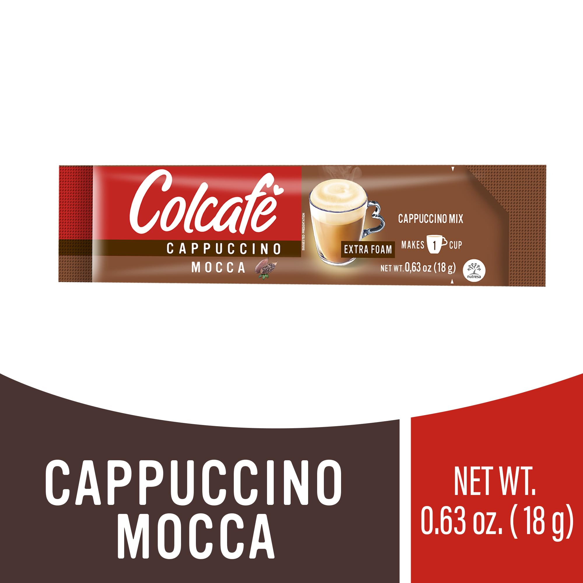 Colcafe Instant Mocca Cappuccino, 6 sticks per pack, Pack of 2