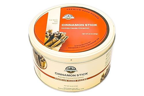 Cinnamon Sticks Bulk,16 Oz. Sweet aftertaste and Strong Aroma, No addictive, Lower Coumarin Levels Cinnamon Seasoning Spice for Baking, Tea, Coffee