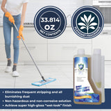 UltraShield Burnishing Formula - Super High Gloss, Flooring Protection & Enhancement For Commercial and Industrial Floor Tile Wet Look Shine Non Slip