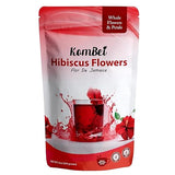 KomBei Whole Dried Hibiscus Flowers Loose Leaf Tea - Flor de Jamaica Natural (8oz) | Hibiscus Sabdariffa Whole Flowers & Petals | Dried Hibiscus Tea |