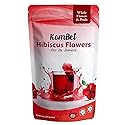 KomBei Whole Dried Hibiscus Flowers Loose Leaf Tea - Flor de Jamaica Natural (8oz) | Hibiscus Sabdariffa Whole Flowers & Petals | Dried Hibiscus Tea |