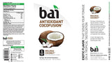 Bai Cocofusions Molokai Coconut, Antioxidant Infused Beverage, 18 Fl. Oz. Bottles (Pack of 6)