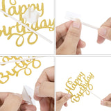 Boao 40 Pieces Birthday Cake Toppers 5.3 x 3.94 in Happy Glitter Birthday Cupcake Topper Cake Party Supplies Decorations for Children or Adults, 8
