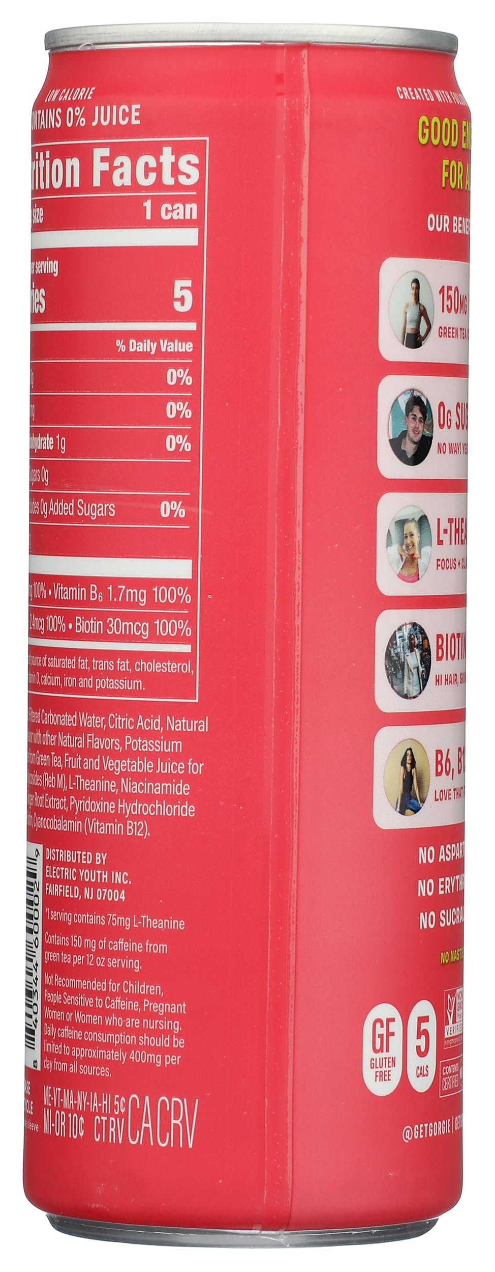 Gorgie, Drink Energy Watermelon Crush, 12 Fl Oz