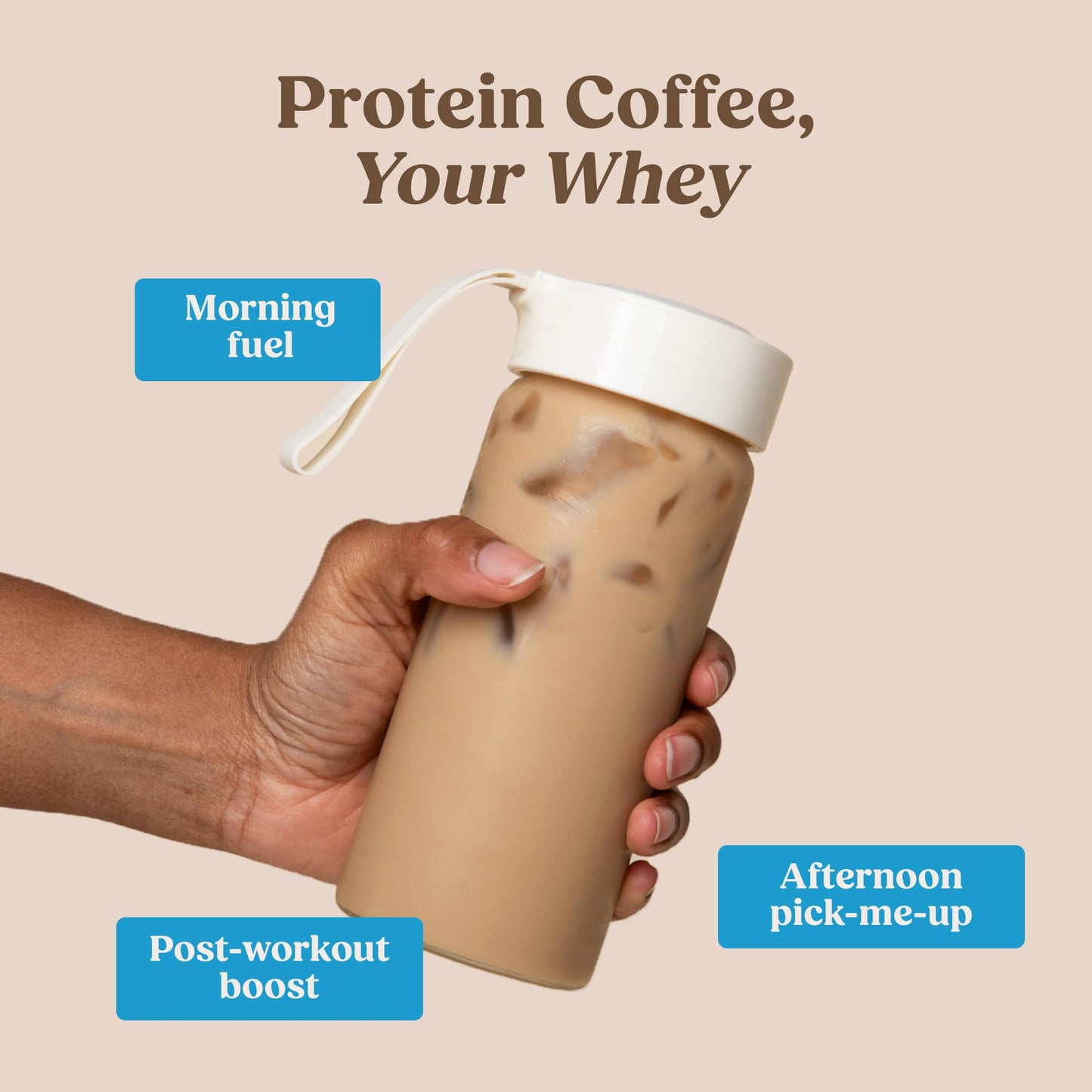 Bulletproof Iced Protein Coffee, Vanilla, 12g Whey Protein + MCT Oil, 170mg Caffeine, Instant Coffee from Real Beans, Tested for Toxins, No Artificial