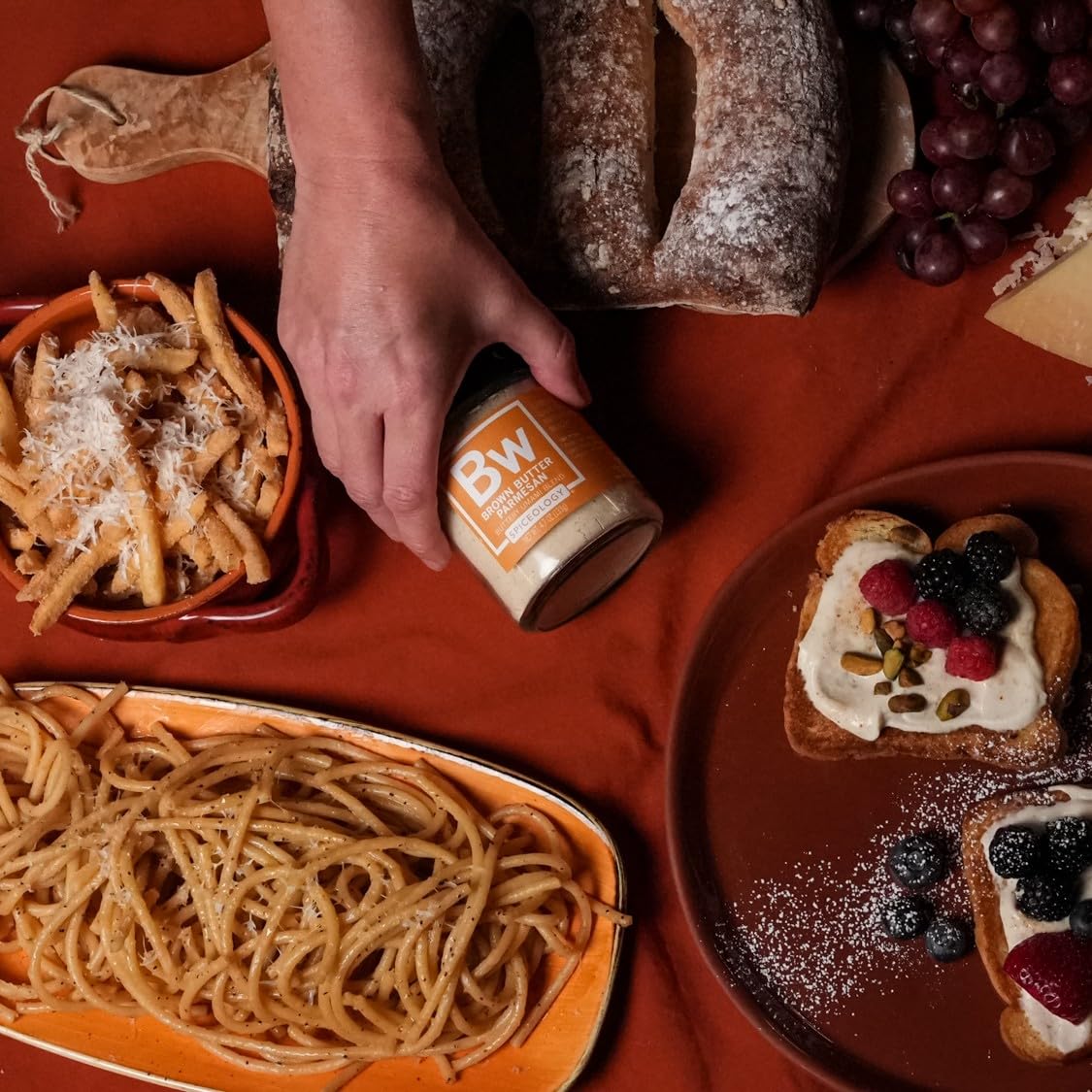Spiceology - Brown Butter Parmesan Seasoning - Real Brown Butter, Parmesan & Lemon Peel - Chef-Crafted Umami Spice Blend for Pasta, Fries, Veggies