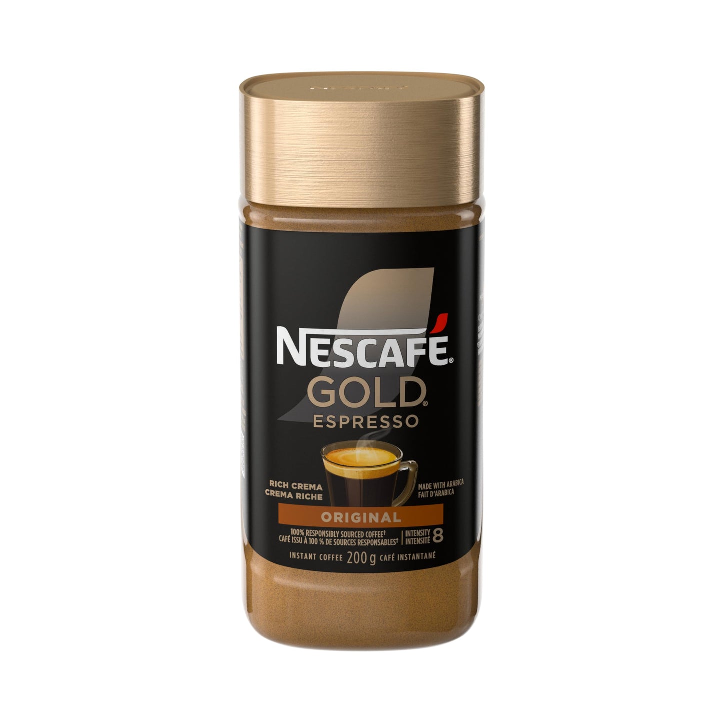 NESCAFE Gold Espresso Instant Coffee, 200g/7.1 oz., {Imported from Canada}