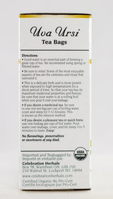 CELEBRATION HERBALS Uva Ursi Tea Organic 24 Bag, 0.02 Pound