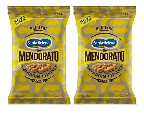 Santa Helena Mendorato Golden Roasted Peanuts 14.11oz Japanese Style | Amendoim Japonês Assado 400g (2)