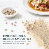 Soeos Ground White Pepper, 18oz (510g), Non-GMO, Kosher Certified, Fresh, Aromatic and All-Natural, White Peppercorns Powder, Perfect for Barbecue