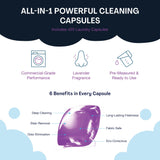 PowerPax Power Pellets Laundry Detergent Capsules - 425 Count, Laundry Pods Detergent for Stain & Odor Removal, Color Protection, Fabric Softener