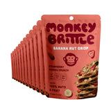 Monkey Brittle Healthy Snacks, Crispy Plant-Based Treats for Kids & Adults, Vegan & Gluten-Free, All-Natural Snack for School, Sports, Camping