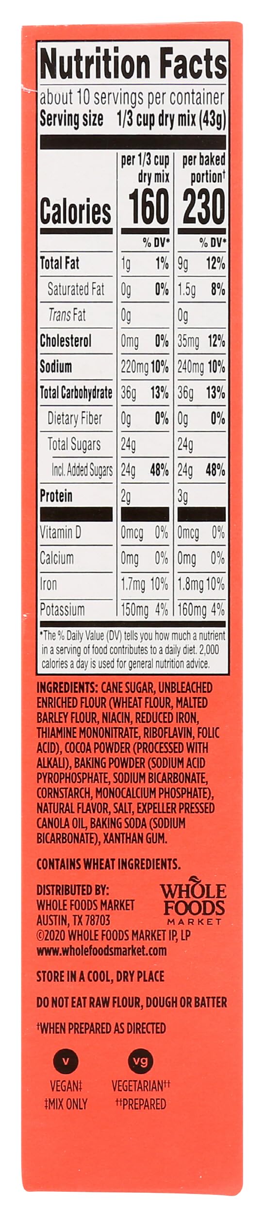 365 by Whole Foods Market, Classic Chocolate Cake Mix, 15 Ounce