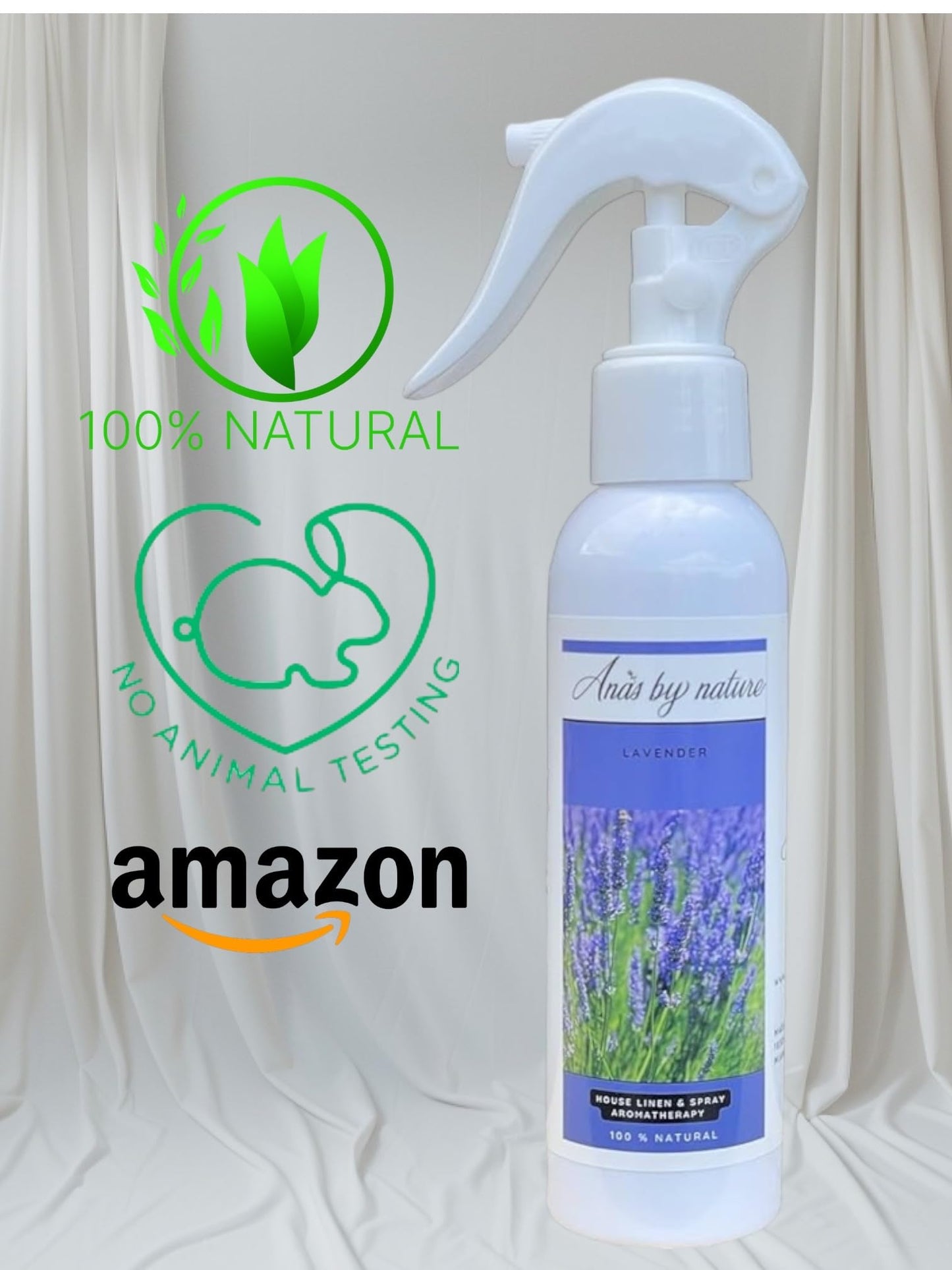 Lavender House Linen & Room Spray Aromatherapy - 100% Natural Lavender Scent