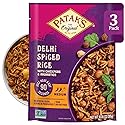 Patak's Delhi Spiced Rice, Fragrant Basmati with Chickpeas, Onion & Tomato, Kosher, Vegan Microwavable Meal Ready in 90 Seconds, For Quick Lunch or