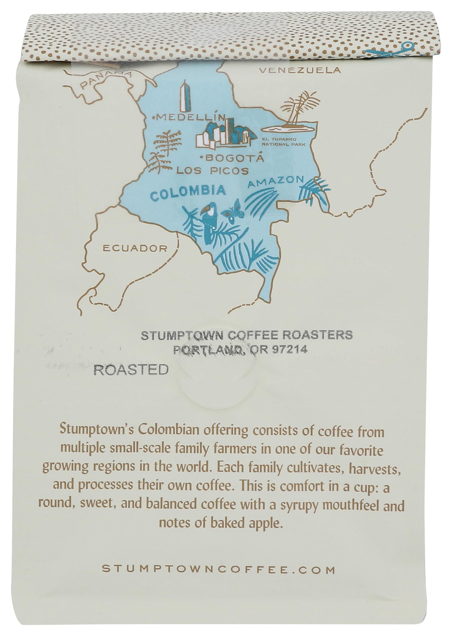 STUMPTOWN COFFEE ROASTERS Colombia Los Picos Whole Bean Coffee, 12 OZ