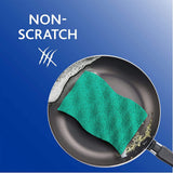 O-Cedar Scrunge Non-Scratch Scrub Sponge (Pack of 6) Multi-Use, All-Purpose, Odor-Resistant, Scrubbing Sponge Safely Cleans All Hard Surfaces in