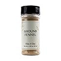 Olive & Vine Ground Fennel, Aromatic Spice, Seasoning for Sausages, Curries, and Baked Goods, with Rich Tradition, Authentic Taste, For Global Recipes