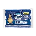 Dawn Non-Scratch Kitchen Dish Sponges, Blue (Pack of 4)