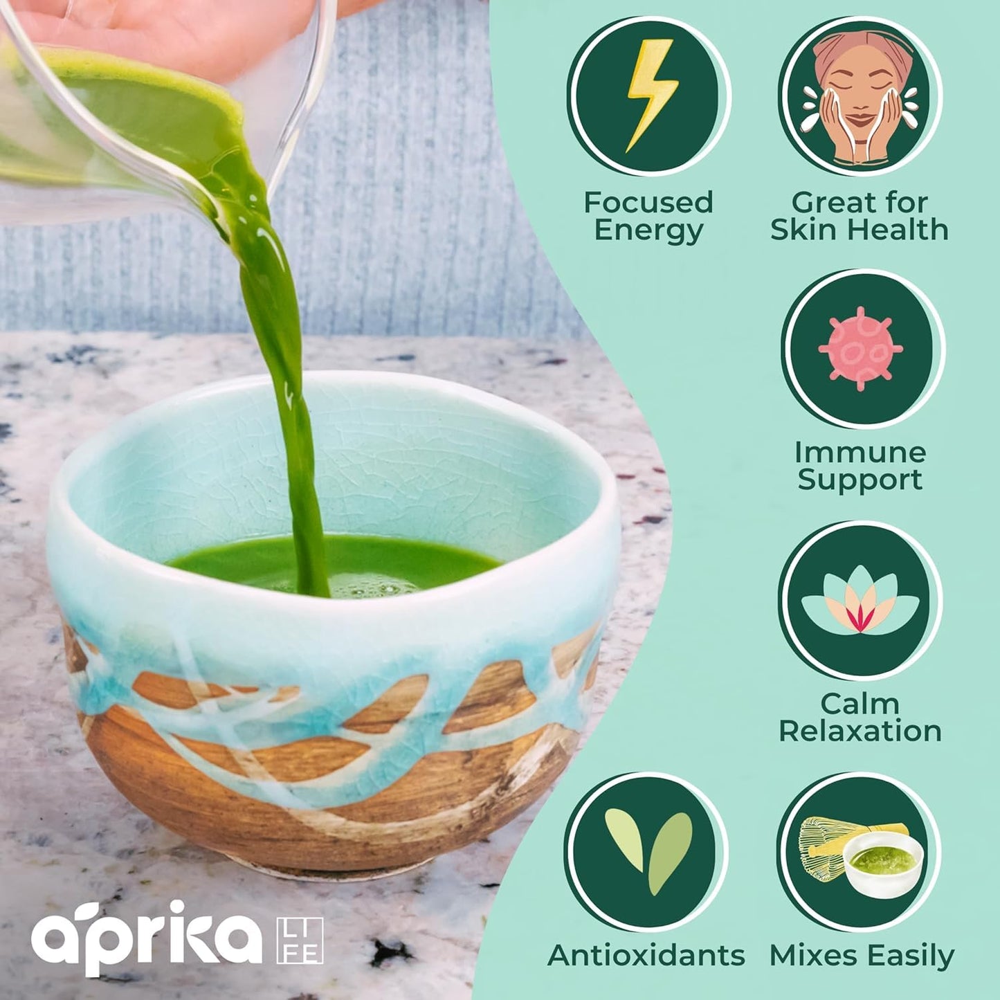 Authentic Japanese Ceremonial Grade Matcha Powder, First Harvest Organic Ceremonial Matcha Green Tea Powder - 1.1lb oz/ 500g - No Sugar Added Matcha