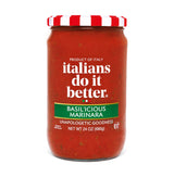 Italians Do It Better Basil'icious Marinara Pasta Sauce - Authentic Italian Tomatoes, Fresh Basil & Garlic - No Sugar Added, Non-GMO