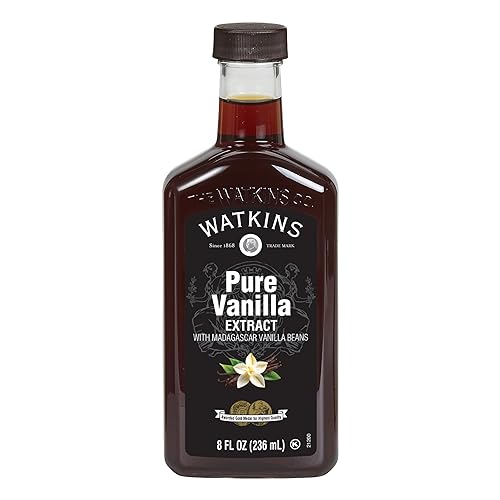Watkins Pure Vanilla Extract, Non-GMO, Kosher, 8 oz Bottle, 1-Pack