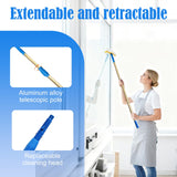 Water Fed Pole Kit 35 FT Adjustable Solar Panel Cleaning Kit Cleaner Tool for Window Glass Roof Outdoor Glass Brush Window Washing Equipment (4ft)