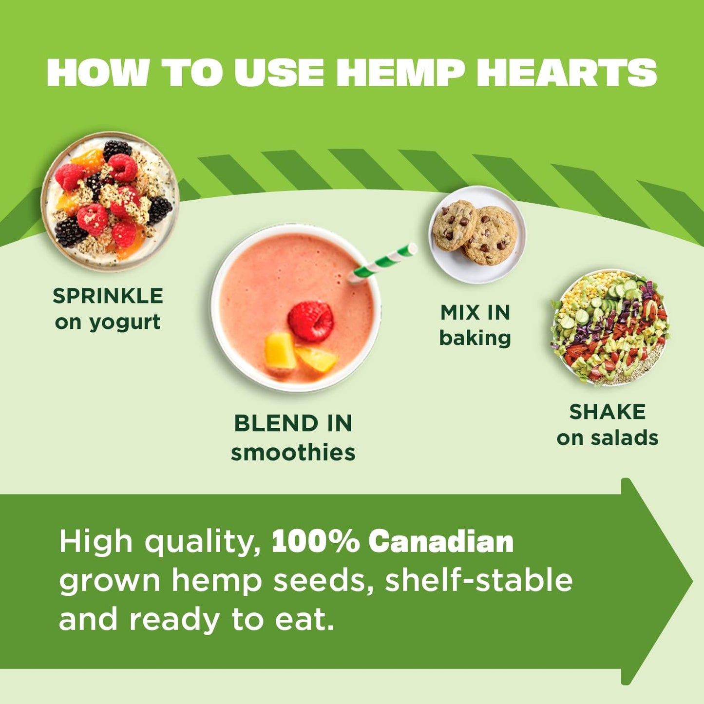 Manitoba Harvest Organic Hemp Seeds, 18oz, 10g Plant Based Protein and 12g Omega 3 & 6 per Srv, smoothies, yogurt & salad, Non-GMO, Vegan, Keto
