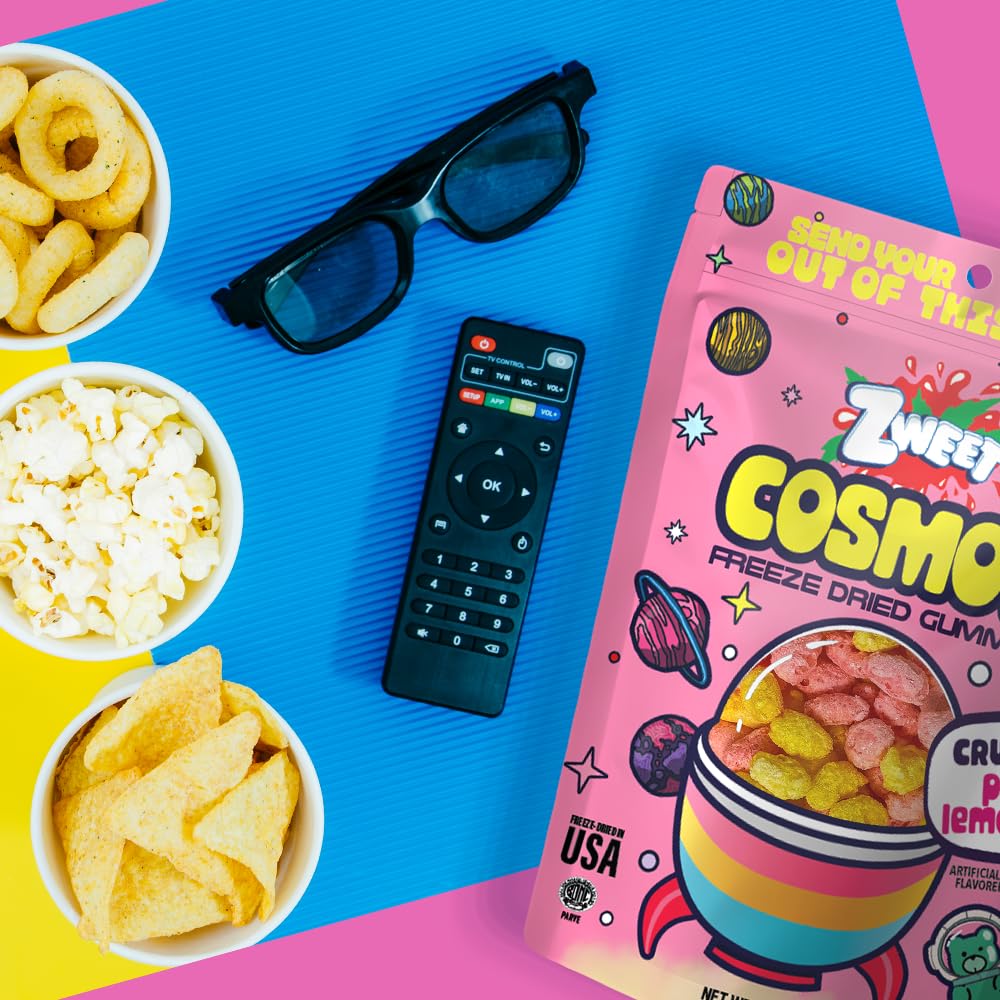 Freeze Dried Candy - Sour Candy - Crazy Candy Sour Gummy Lemonades, Freeze Dried Snacks, Trendy Dessert for Kids & Adults