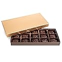 Anthony Thomas, Dark Chocolate English Toffee Gift Box, Rich Almond Butter Toffee, Deliciously Delightful Snacks, Handcrafted (14 Count, Dark