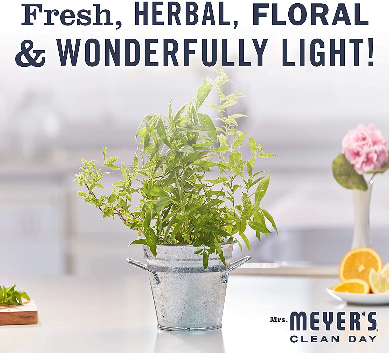 Mrs. Meyer’s Clean Day Room Freshener Spray, Lemon Verbena Scent, Instant & Refreshing Fragrance Made with Essential Oils, 8 fl oz Spray Bottle (Pack