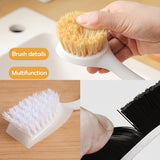 Kitchen Brush Set for Cleaning Dish, Pot, Pan, Sink and Stove, 4 Pcs 3 Kind of Different Scrubber Include 2 Pcs Crevice Brush, Great Cleaning Tools