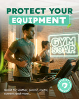 Gym & Yoga Mat Cleaner Wipes, Plant Based - 500 Gym Equipment Wipes to Clean Exercise Equipment, Treadmill, Peloton Bikes - Gym Supplies, Yoga
