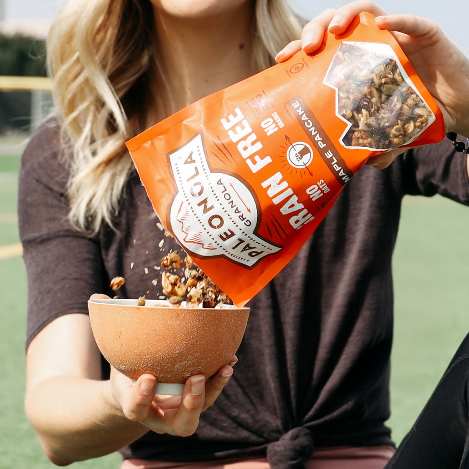 Paleonola Maple Pancake Grain Free Granola, 10 Oz Resealable Bag (Pack of 1) - Grainless Paleo Granola Blended w/Organic Maple Syrup, Almonds