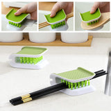 PCTC Brush Knife Cleaner Chopsticks and Fork Cleaning Brush for Kitchen Washing
