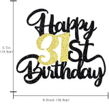 31st Happy Birthday cake topper happy birthday cake decoration 31st birthday party decoration gift plugin