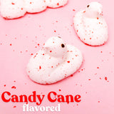 Candy Cane Peeps Marshmallow Chicks, Festive Holiday Peppermint Treats, Christmas Dessert Toppers or Stocking Stuffers, 5 Count Sleeves (Pack of 4)