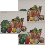 Fresh Vegetables Set of 3 Each Swedish Dishcloths | ECO Friendly Absorbent Cleaning Cloth | Reusable Cleaning Wipes