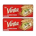 Vinta Crackers, Original - Delicious Bold Taste of 8 Grains and Seeds, 250g/8.8oz, 2-Pack {Imported from Canada}