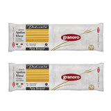 Granoro Dedicato Bucatini #11 - Authentic Italian Pasta, Made from 100% Puglia Durum Wheat Semolina, Non-GMO, Vegan, 1 lb Bags (Pack of 2)