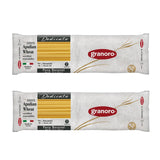 Granoro Dedicato Bucatini #11 - Authentic Italian Pasta, Made from 100% Puglia Durum Wheat Semolina, Non-GMO, Vegan, 1 lb Bags (Pack of 2)