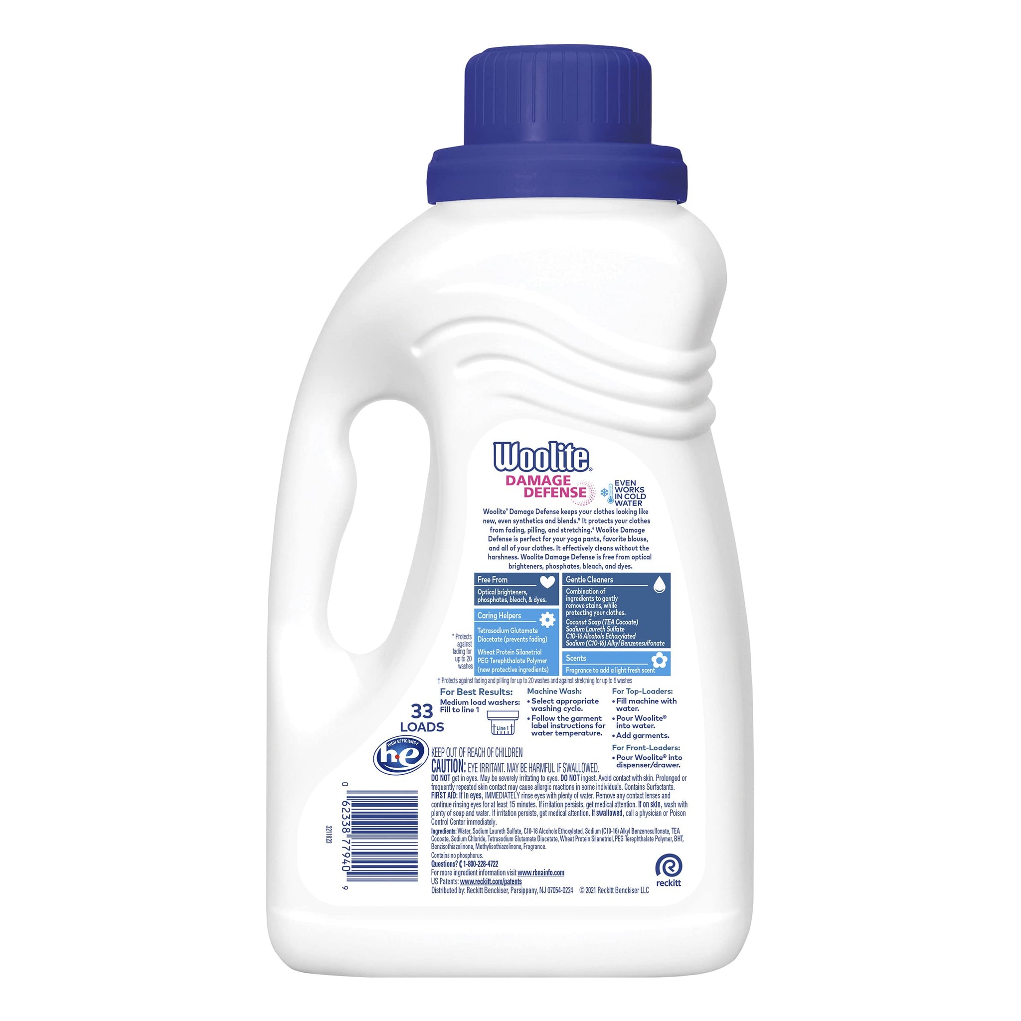 Woolite GENTLE CYCLE Liquid Laundry Detergent, 50 fl oz Bottle, With Color Renew, HE & Regular Washers (Pack of 6)