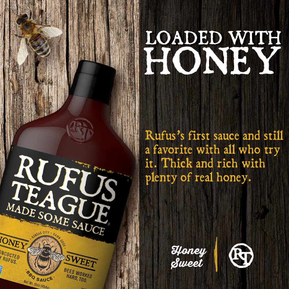 Rufus Teague's Honey Sweet BBQ Sauce, 15.25 OZ